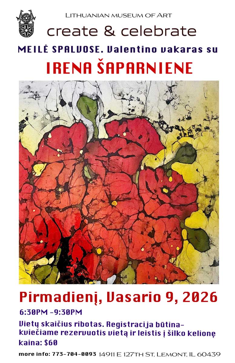 Paroda „Meilė spalvose“ su Irena Šaparniene