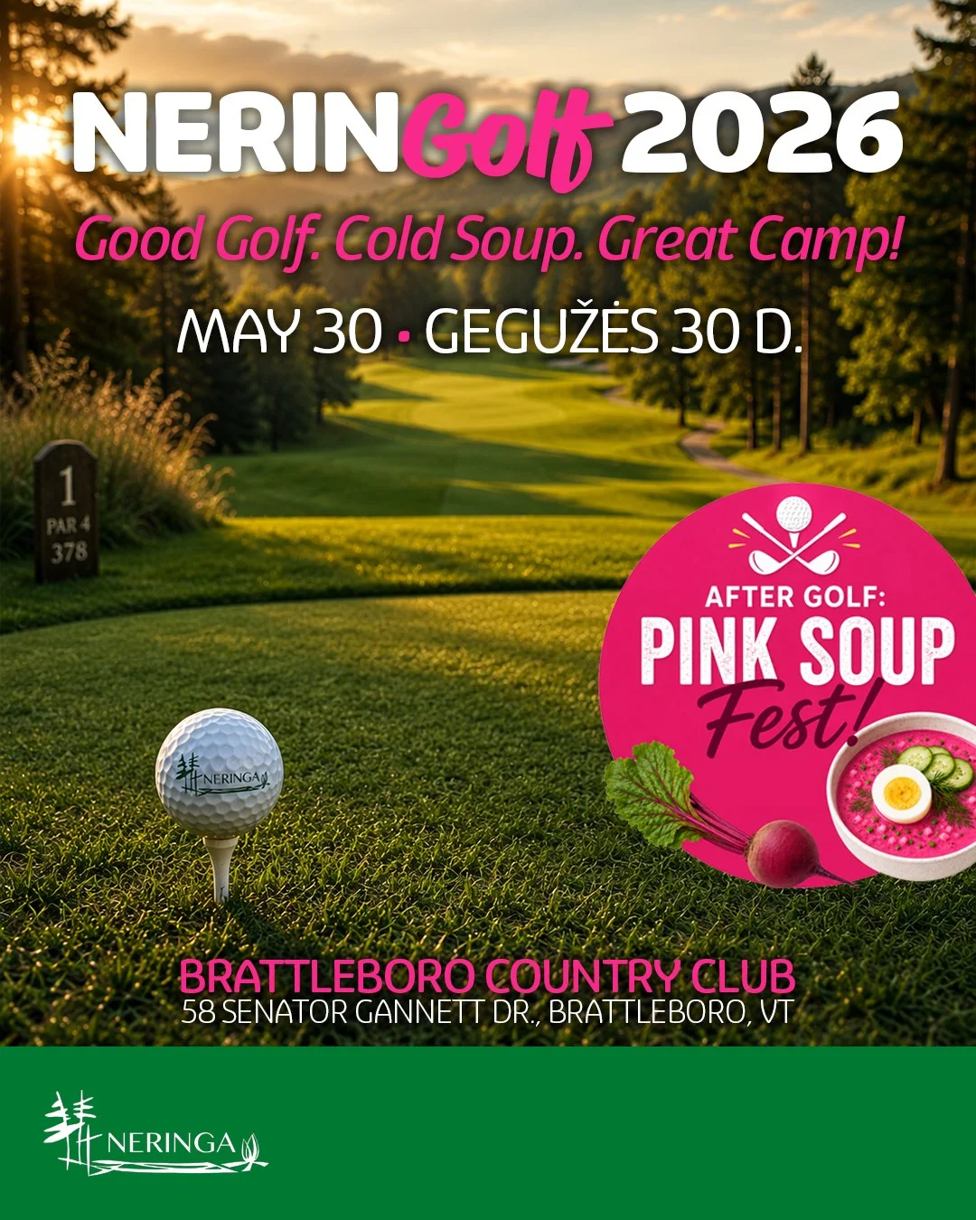 NERINGolf 2026. Brattleboro, VT