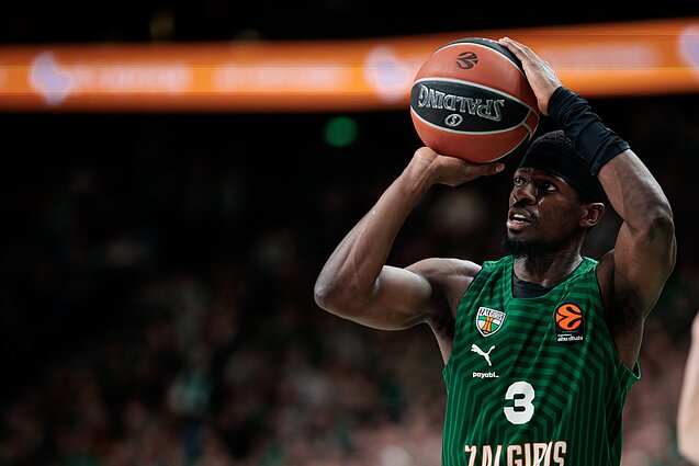 Sylvainas Francisco. Eurolyga: Kauno „Žalgiris“ – Pirėjo „Olympiakos“ | E. Blažio / LRT nuotr.